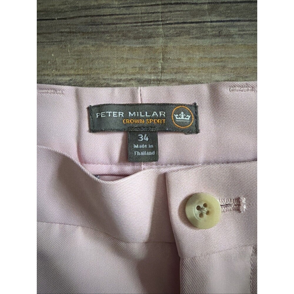 Peter Millar Shorts Mens 34 Pink Crown Sport Golf Performance Stretch - Picture 2 of 6